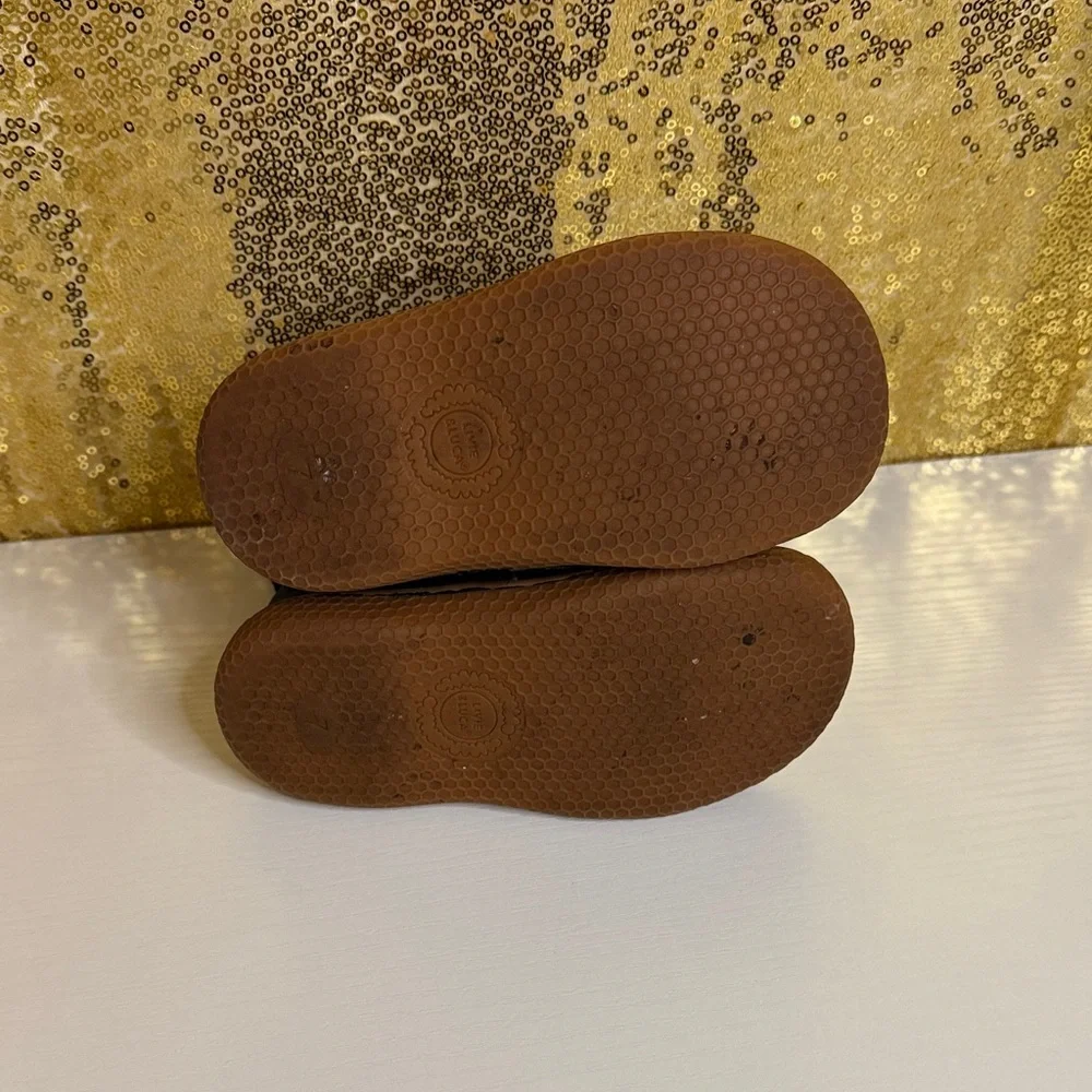 Livie & Luca Black Boots with Brown Sole